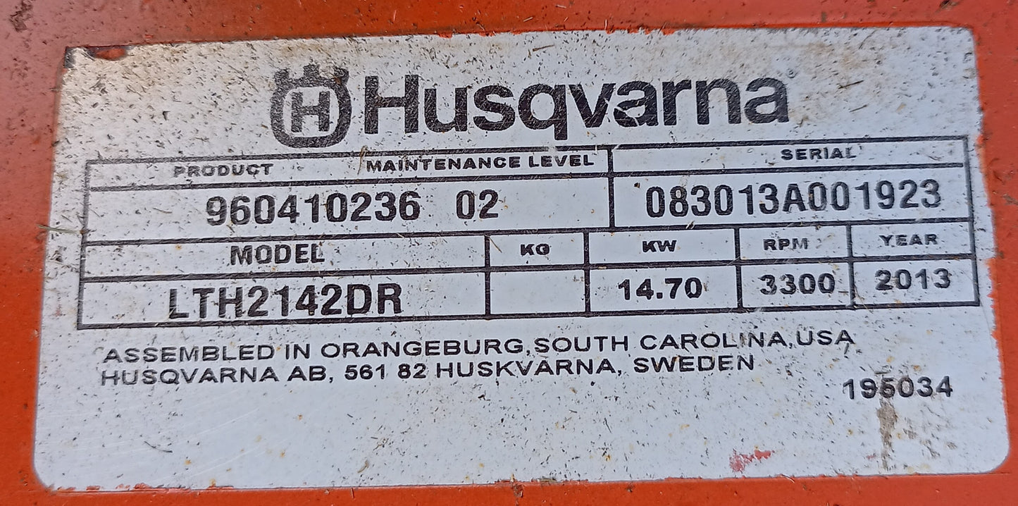 2013 Husqvarna LTH2142DR Second Hand