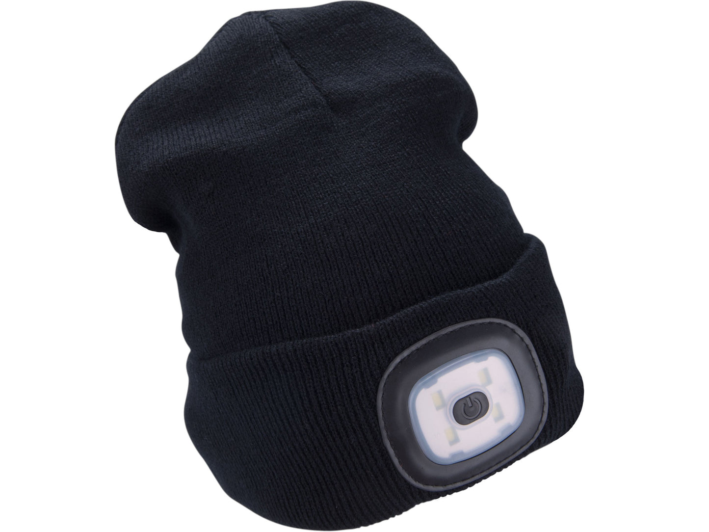 Extol Black Beanie with LED Light