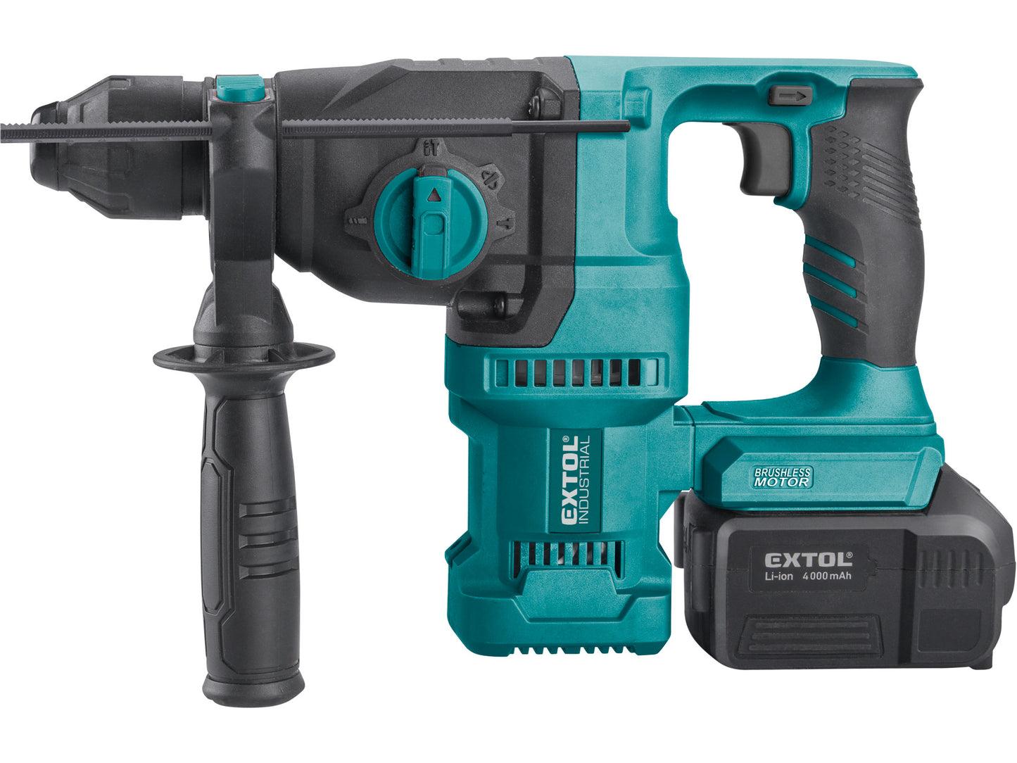 Extol SHARE20V Cordless Rotary Hammer Drill, 2.6J, 4000mAh