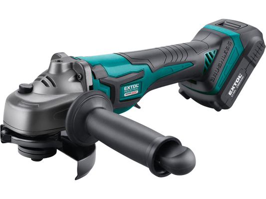 Extol Cordless Brushless Angle Grinder, SHARE20V, 1x2000mAh Battery