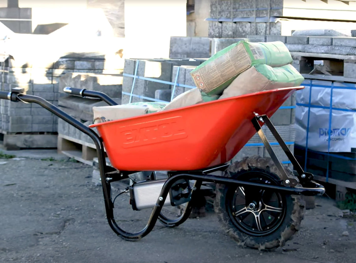 Extol 150kg Electric Wheelbarrow