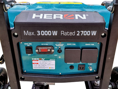 Heron 3.0kW Petrol Generator with Zero Gravity Frame