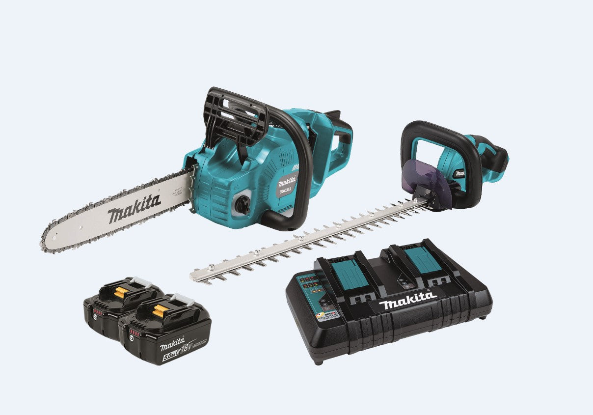 Makita LXT Cordless Chainsaw and Hedge Trimmer 36V/18V Kit