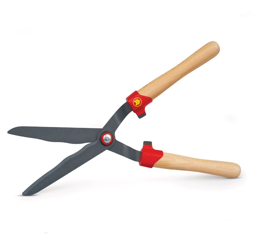 Wolf Garten Hedge Shears 'Waved' with Wooden Handles